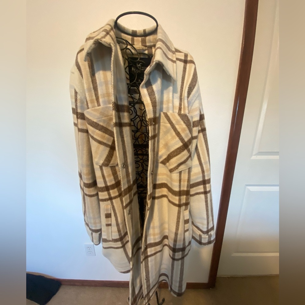 Hollister plaid jacket